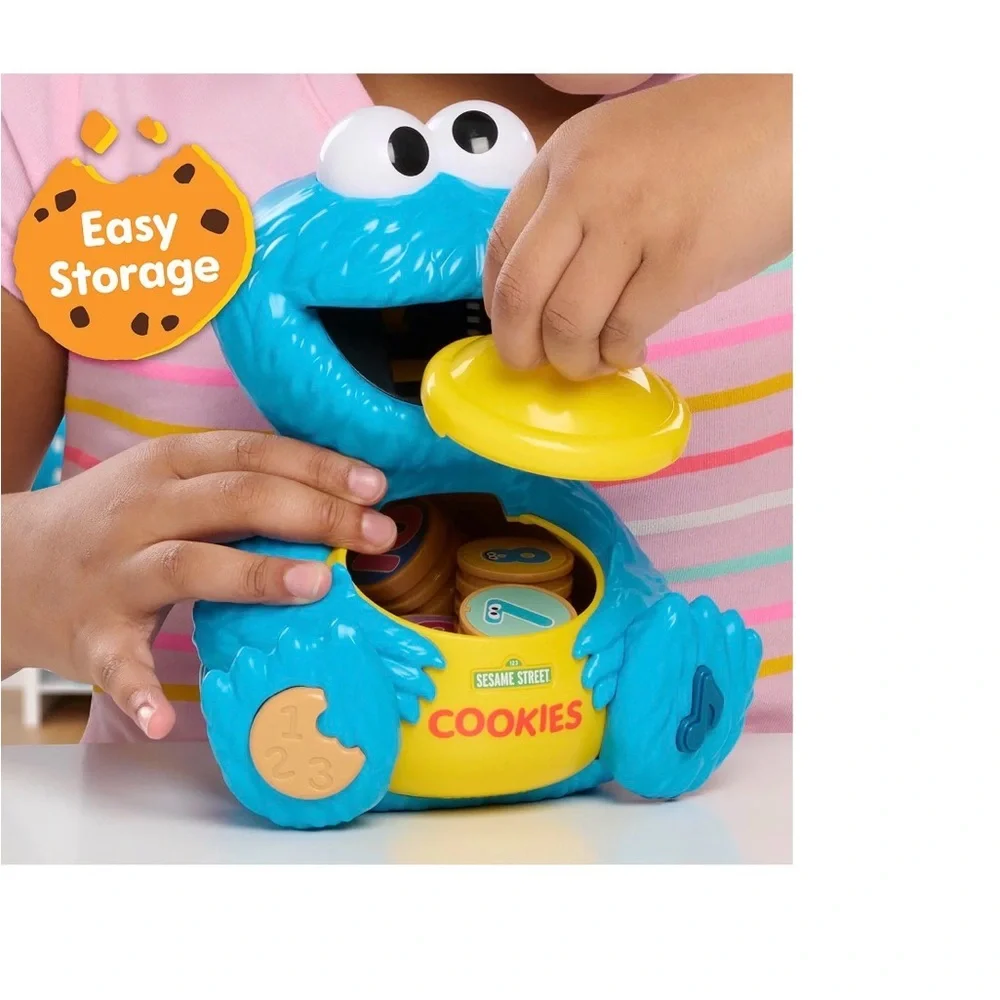 SESAME STREET Cookie Counting Jar – 12 pieces. Learning & Education Toy. NEW
